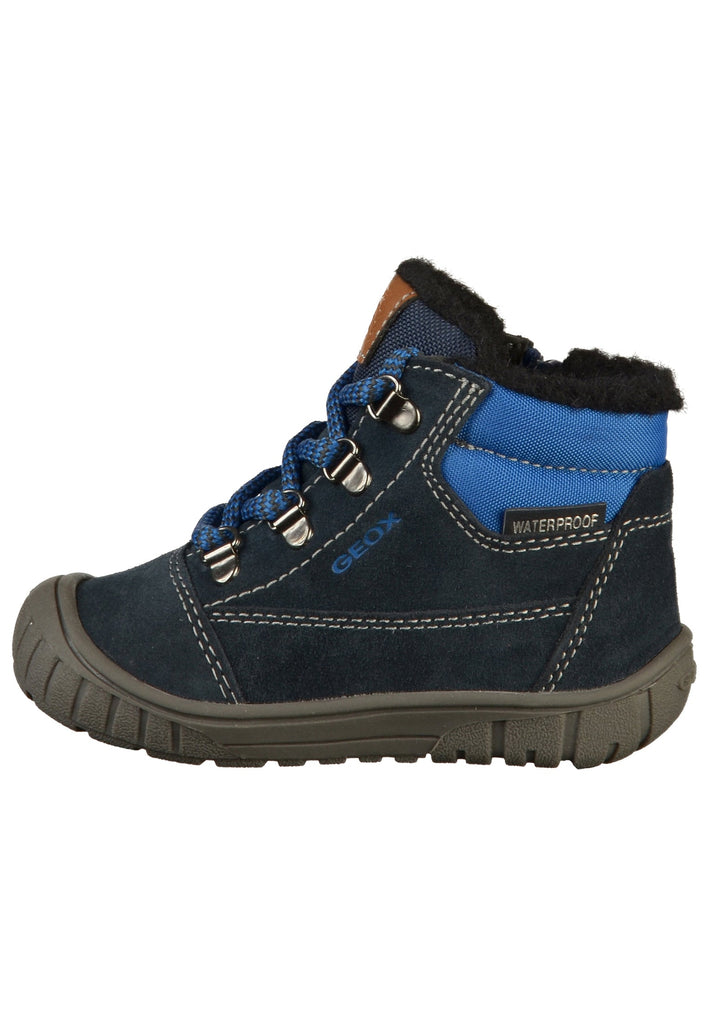 Geox Stiefelette Leder/Textil Blau