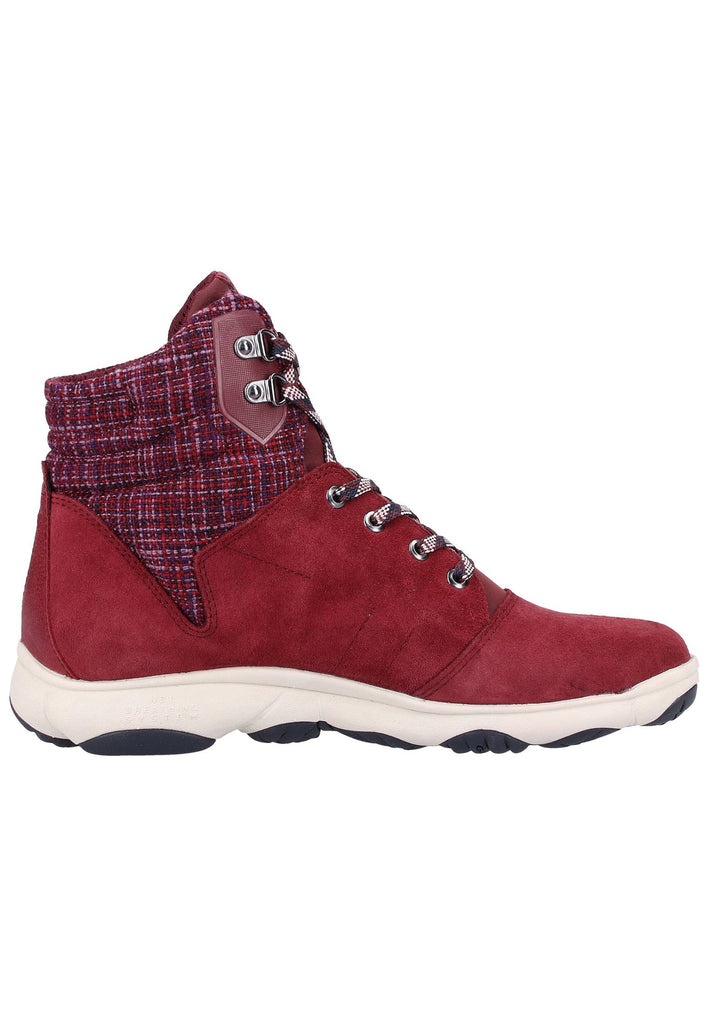 Geox Stiefelette Leder/Textil Bordeaux