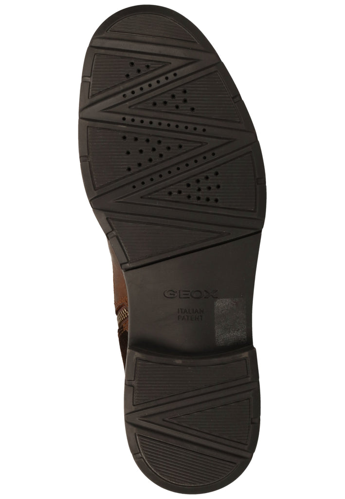 Geox Stiefelette Leder/Textil Braun