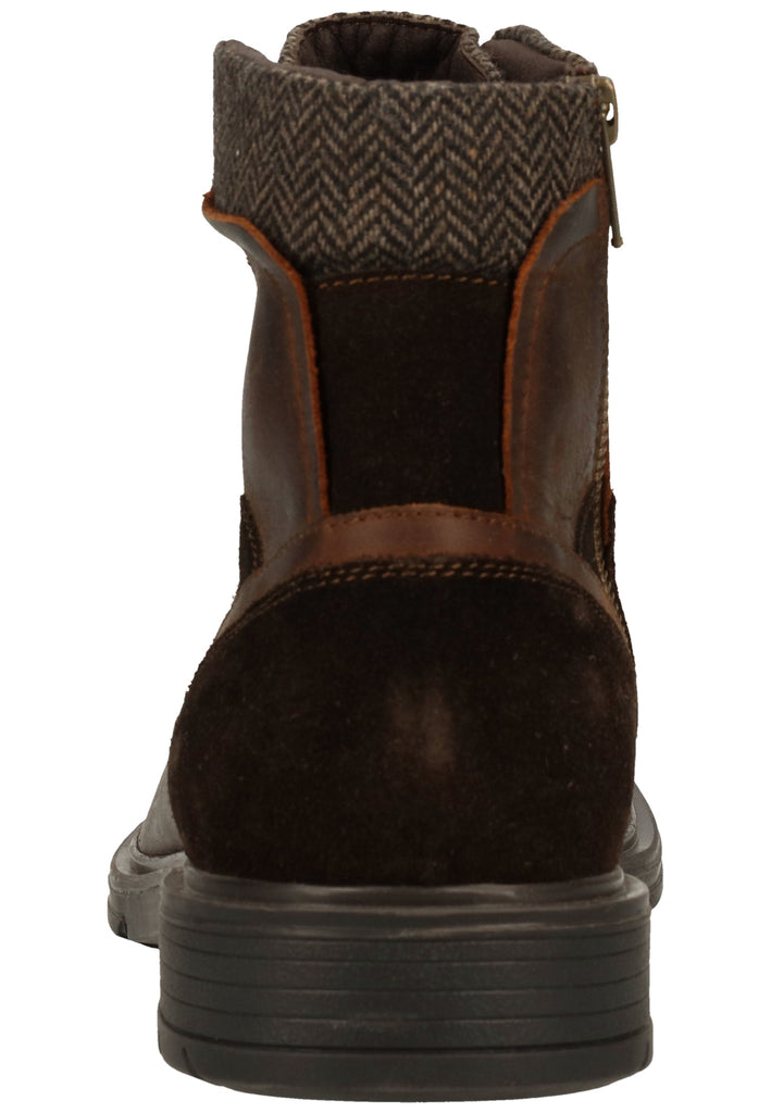 Geox Stiefelette Leder/Textil Braun