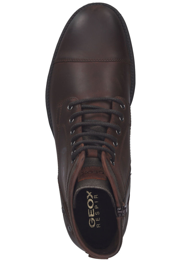 Geox Stiefelette Leder/Textil Braun