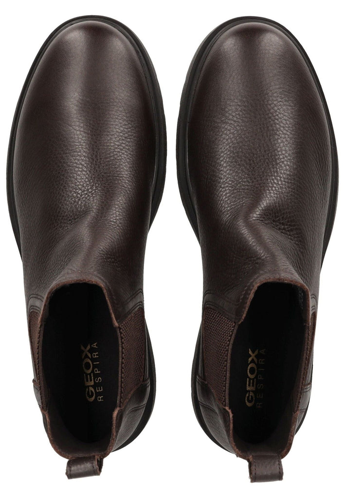 Geox Stiefelette Leder/Textil Coffee