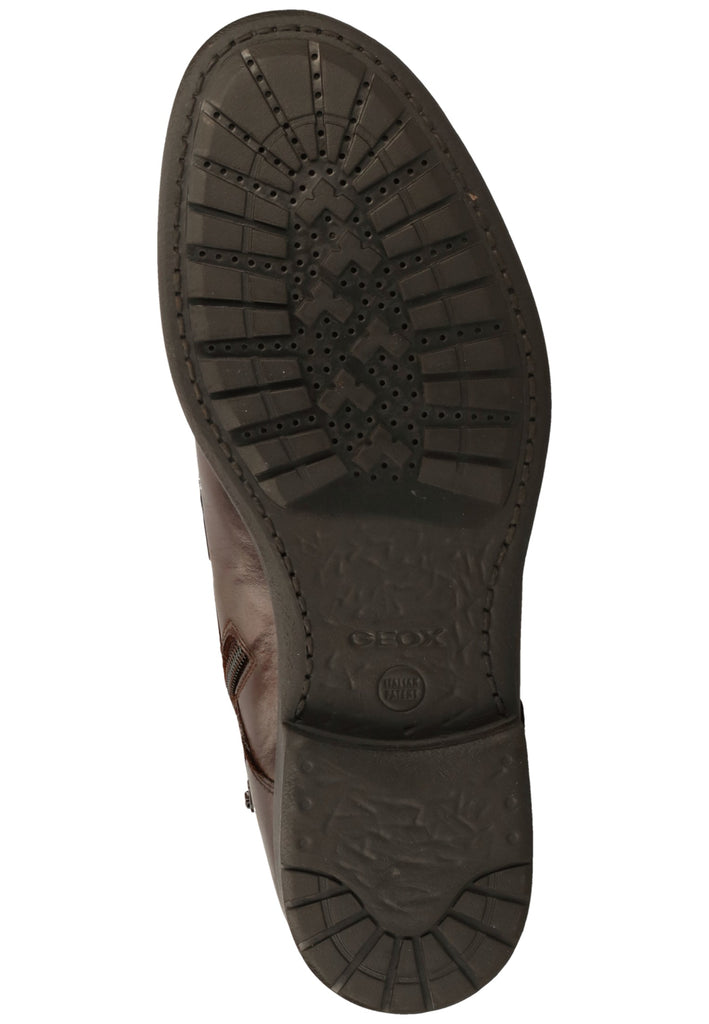 Geox Stiefelette Leder/Textil Coffee Warmfutter