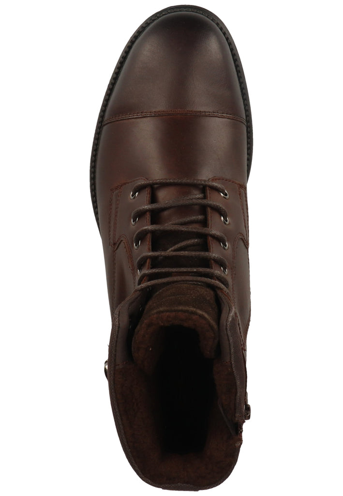 Geox Stiefelette Leder/Textil Coffee Warmfutter