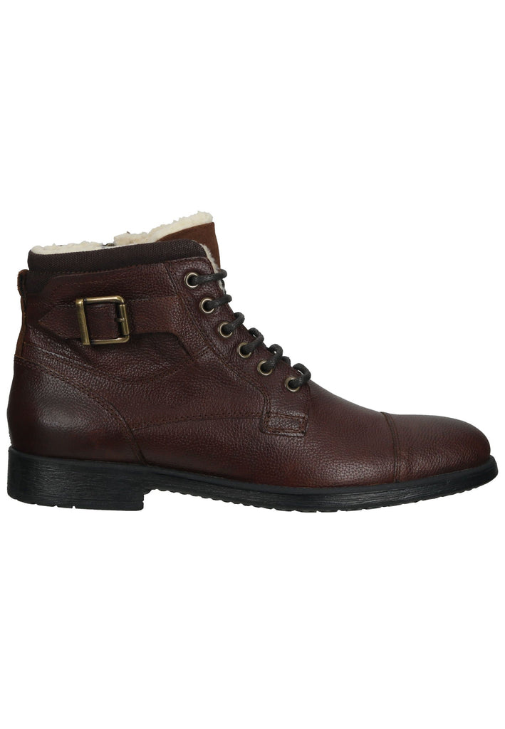 Geox Stiefelette Leder/Textil Cognac