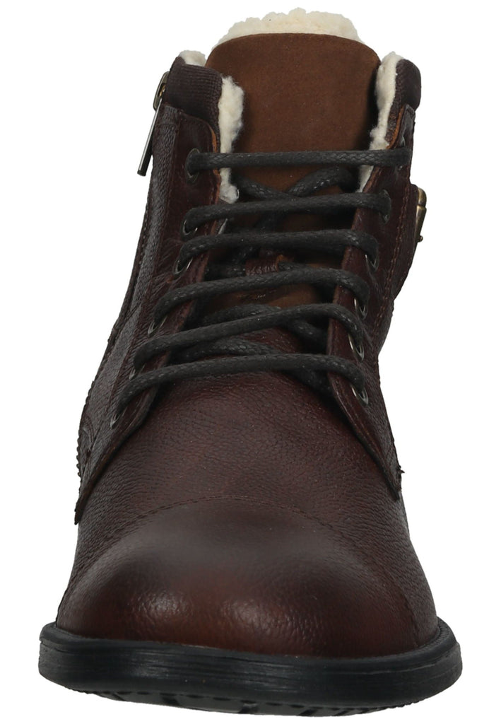 Geox Stiefelette Leder/Textil Cognac