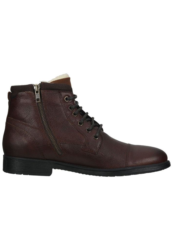 Geox Stiefelette Leder/Textil Cognac