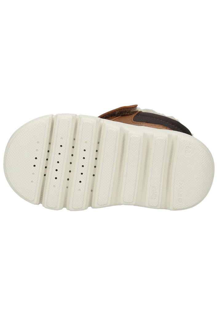 Geox Stiefelette Leder/Textil Dunkelbraun/Braun Warmfutter