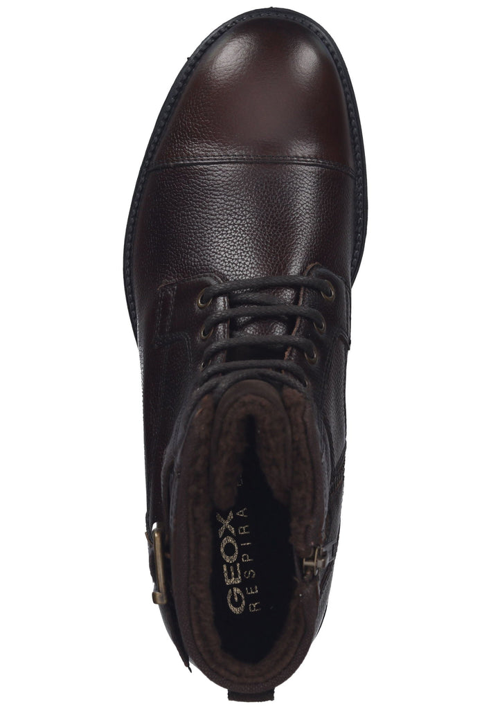 Geox Stiefelette Leder/Textil Dunkelbraun Warmfutter