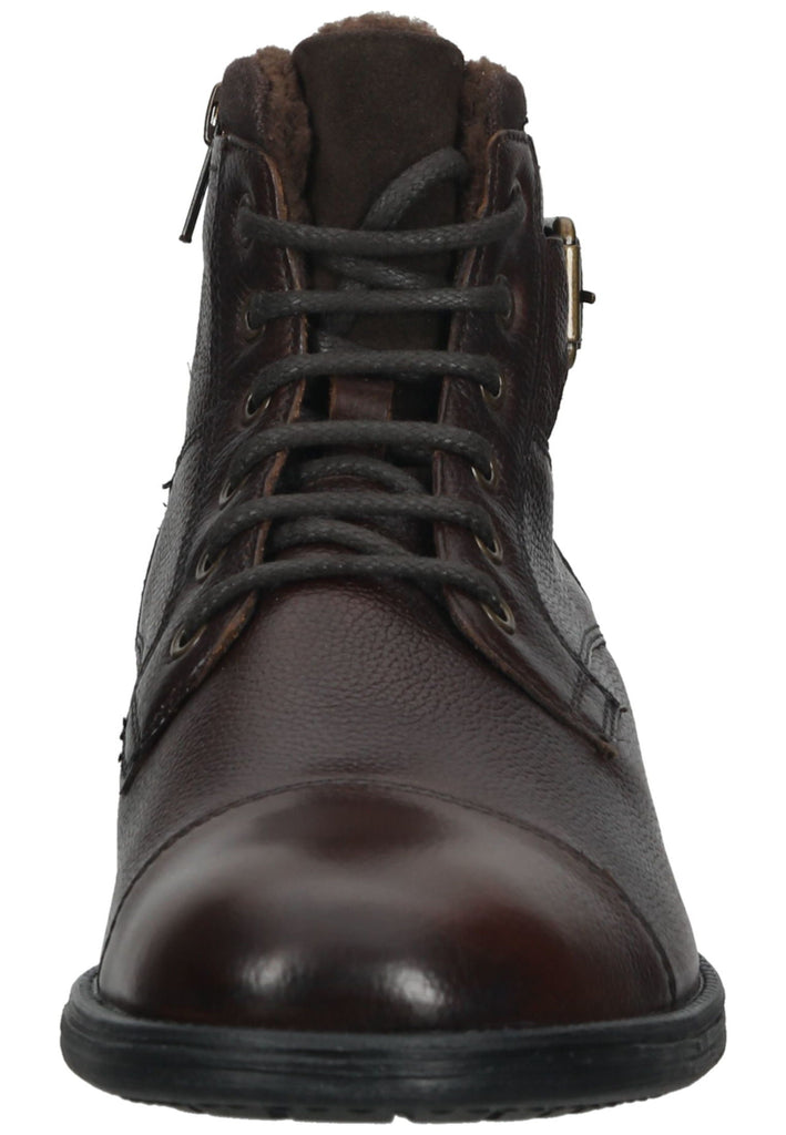 Geox Stiefelette Leder/Textil Dunkelbraun Warmfutter
