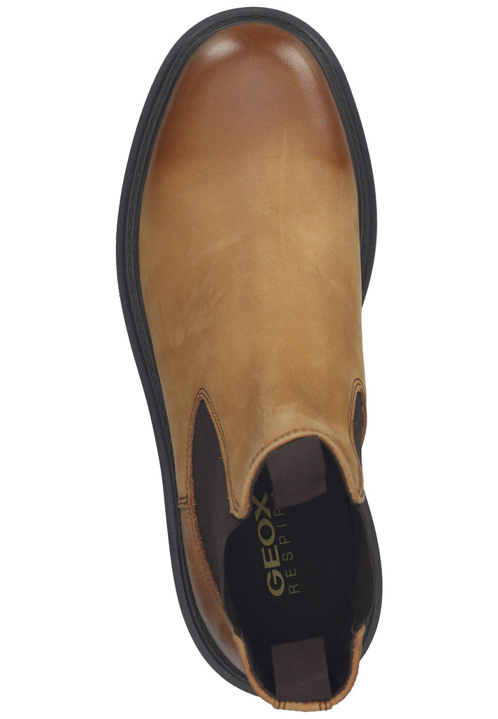 Geox Stiefelette Leder/Textil Mustard