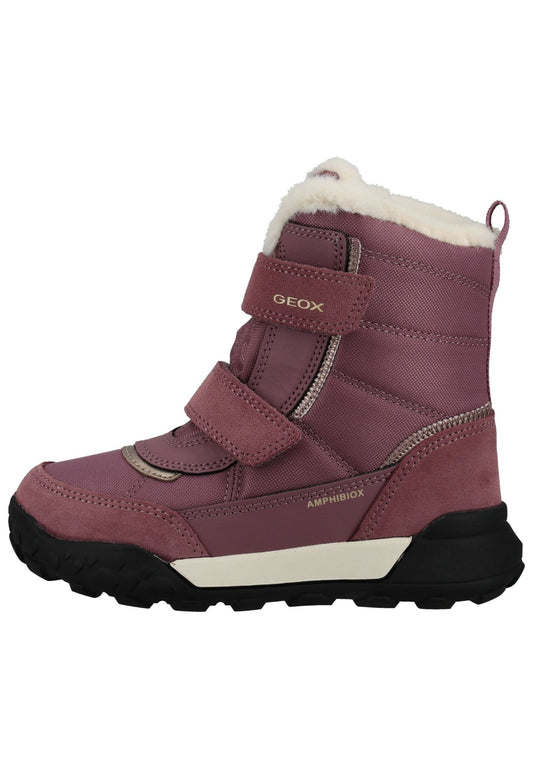Geox Stiefelette Leder/Textil Rosa Warmfutter