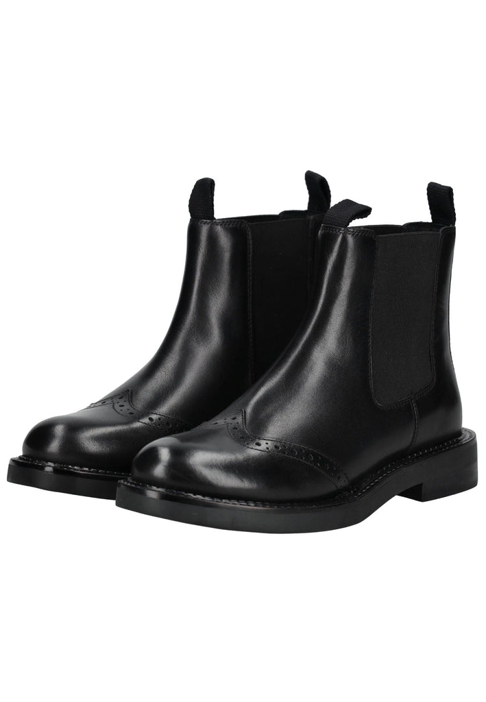 Geox Stiefelette Leder/Textil Schwarz