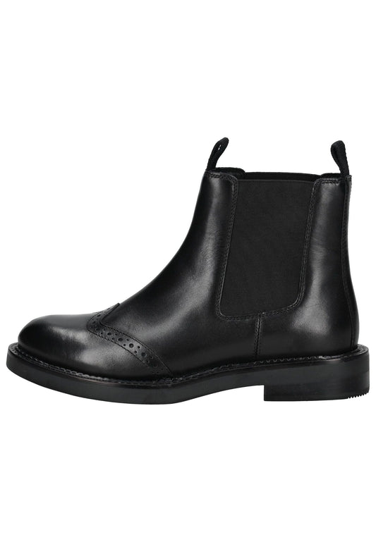 Geox Stiefelette Leder/Textil Schwarz