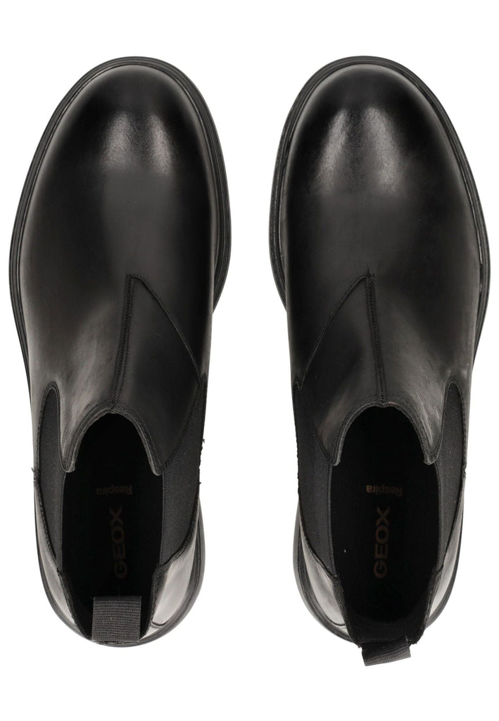 Geox Stiefelette Leder/Textil Schwarz