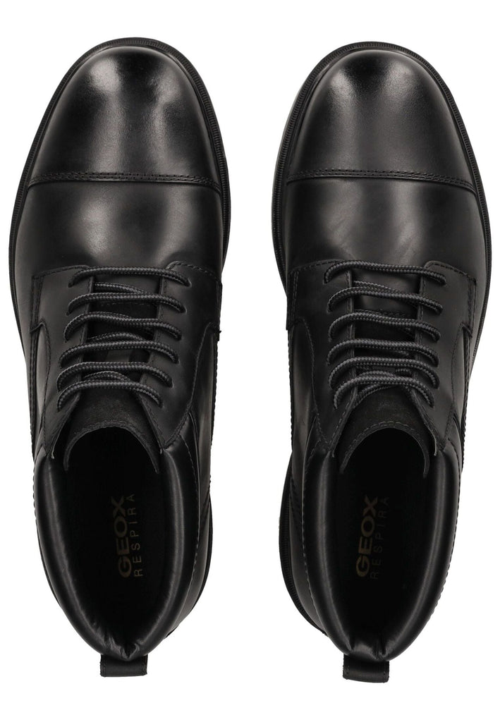 Geox Stiefelette Leder/Textil Schwarz