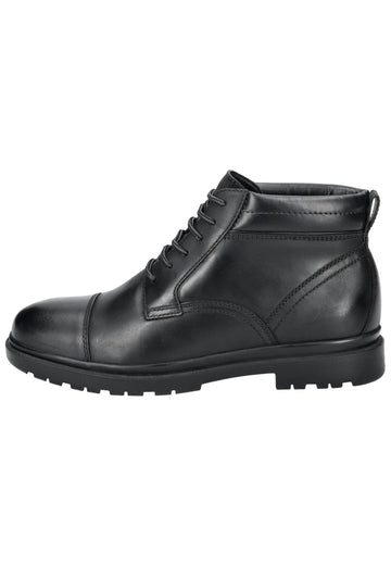 Geox Stiefelette Leder/Textil Schwarz