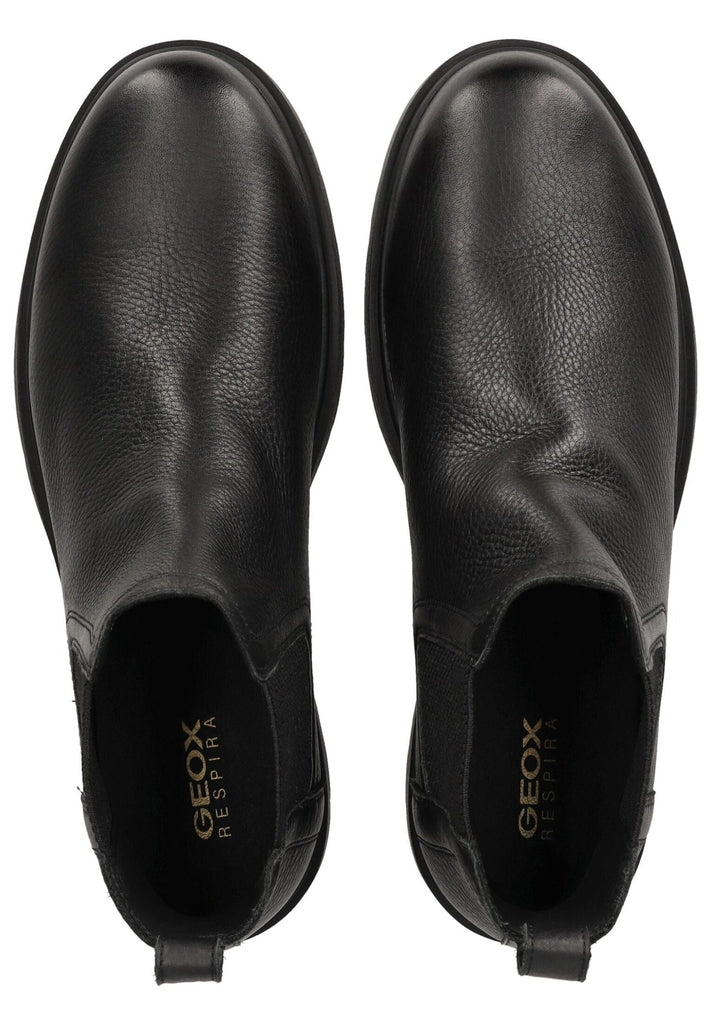 Geox Stiefelette Leder/Textil Schwarz