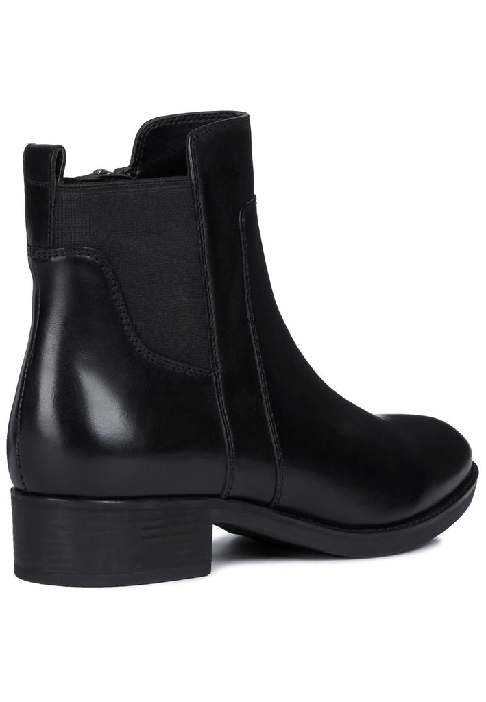 Geox Stiefelette Leder/Textil Schwarz