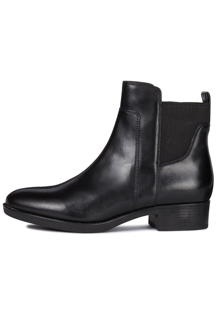 Geox Stiefelette Leder/Textil Schwarz