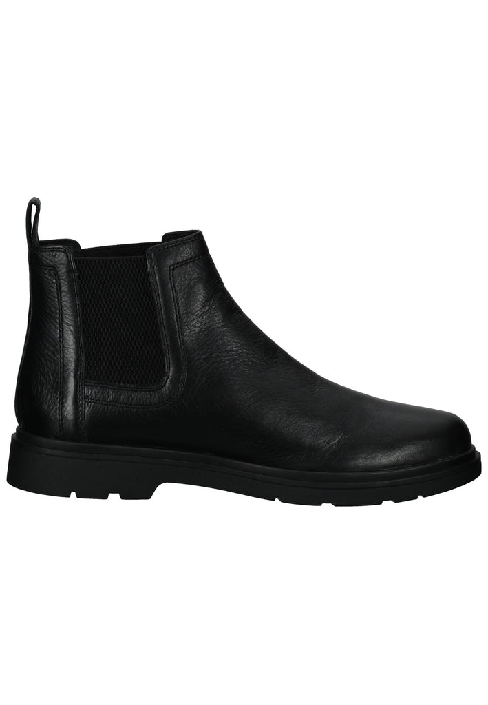 Geox Stiefelette Leder/Textil Schwarz