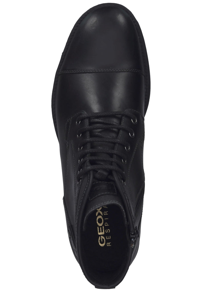 Geox Stiefelette Leder/Textil Schwarz