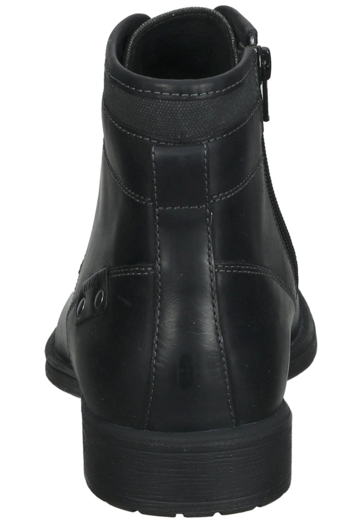 Geox Stiefelette Leder/Textil Schwarz