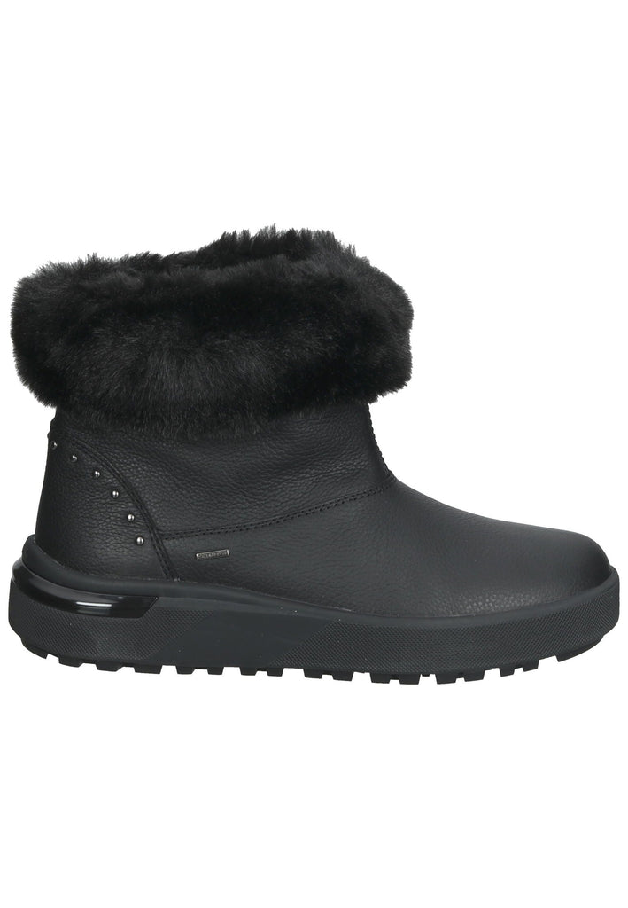 Geox Stiefelette Leder/Textil Schwarz