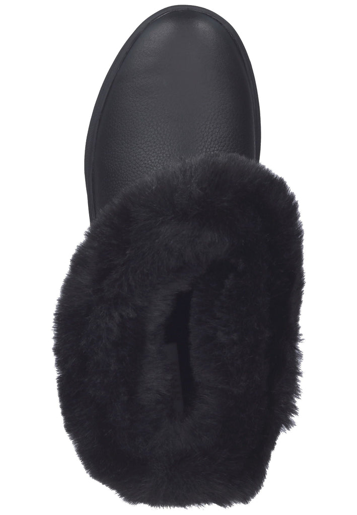 Geox Stiefelette Leder/Textil Schwarz