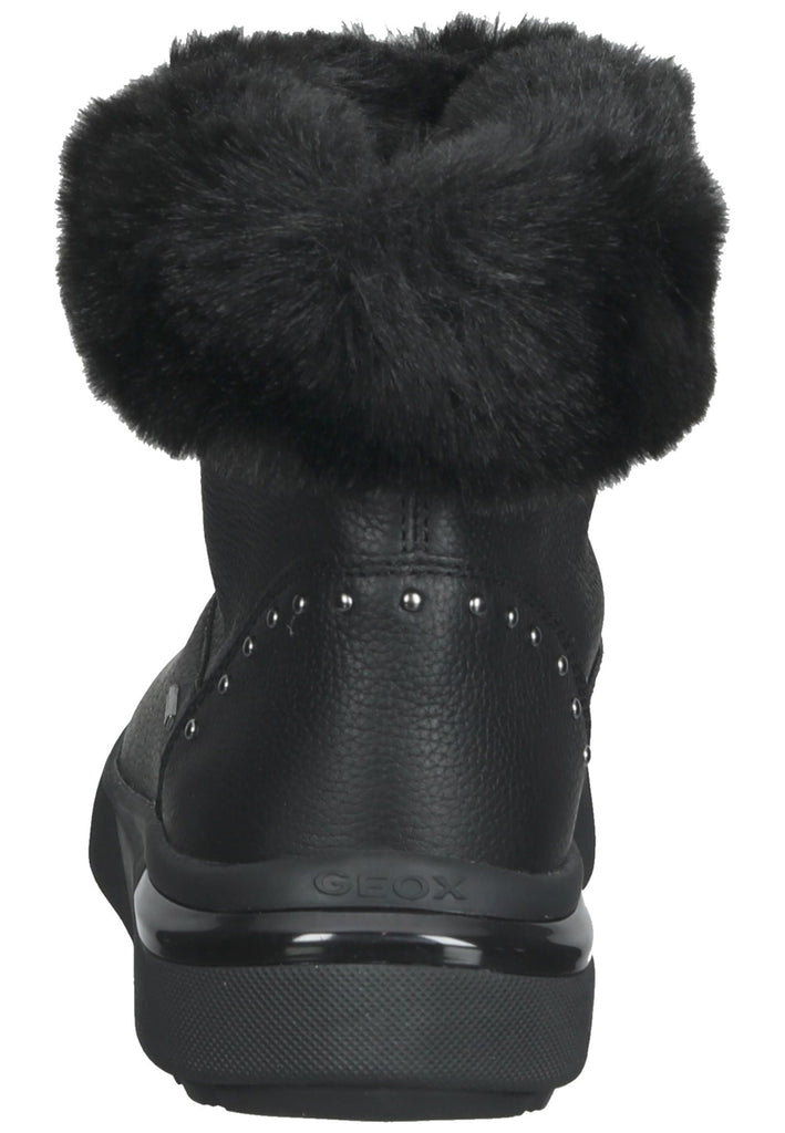 Geox Stiefelette Leder/Textil Schwarz