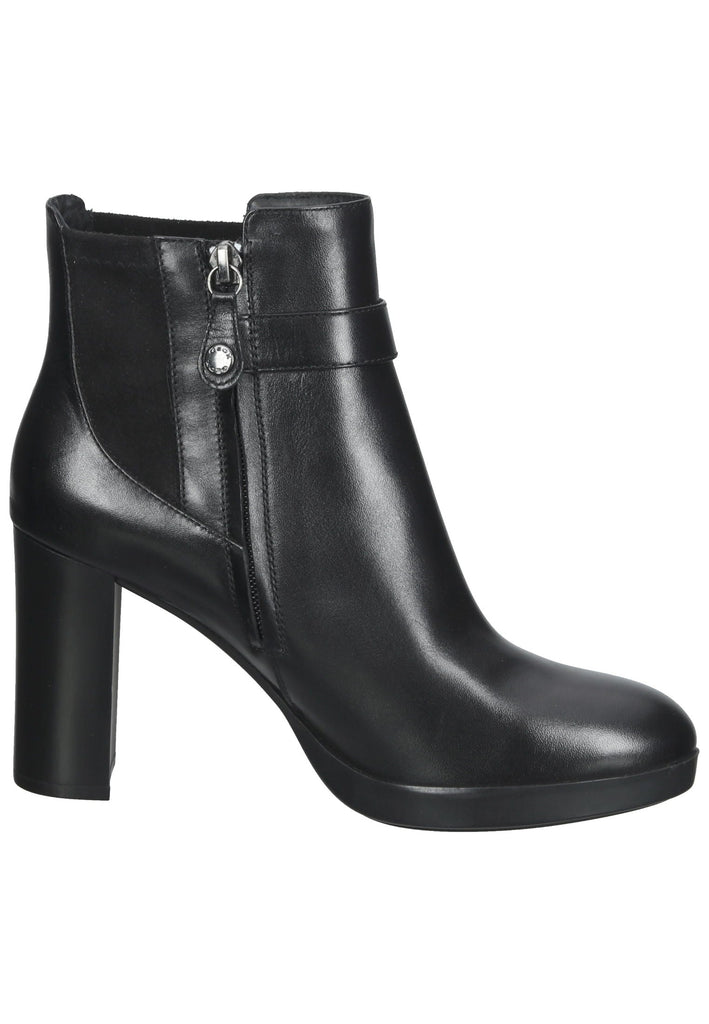 Geox Stiefelette Leder/Textil Schwarz