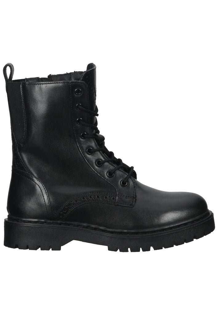 Geox Stiefelette Leder/Textil Schwarz