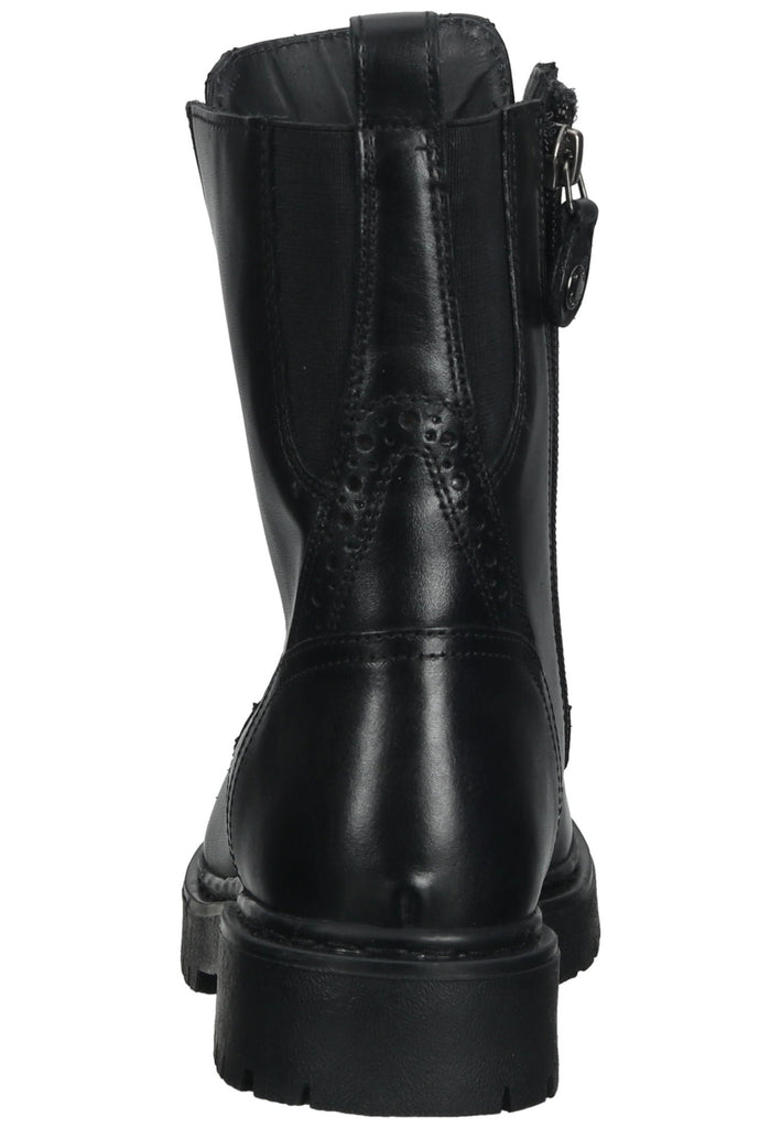 Geox Stiefelette Leder/Textil Schwarz