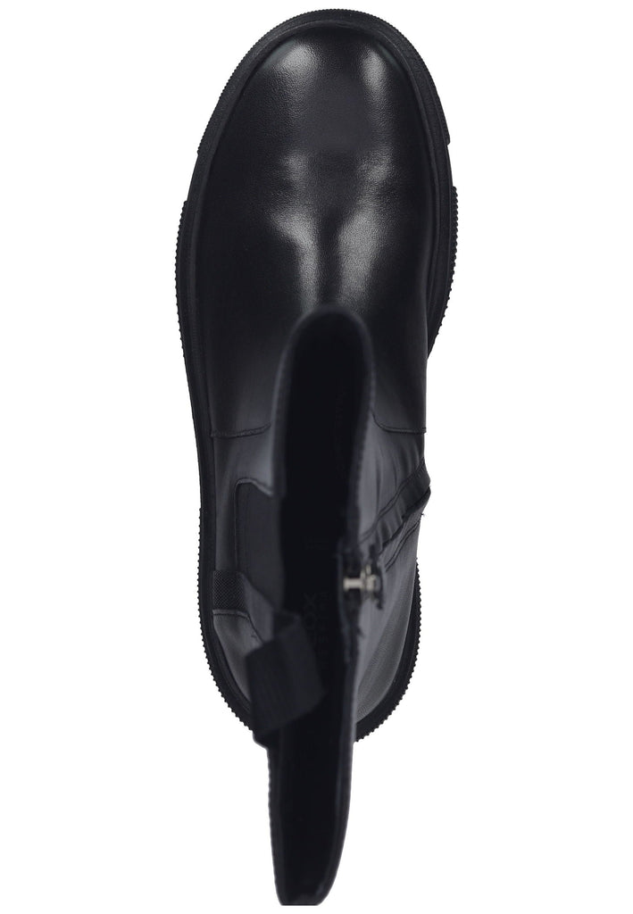 Geox Stiefelette Leder/Textil Schwarz