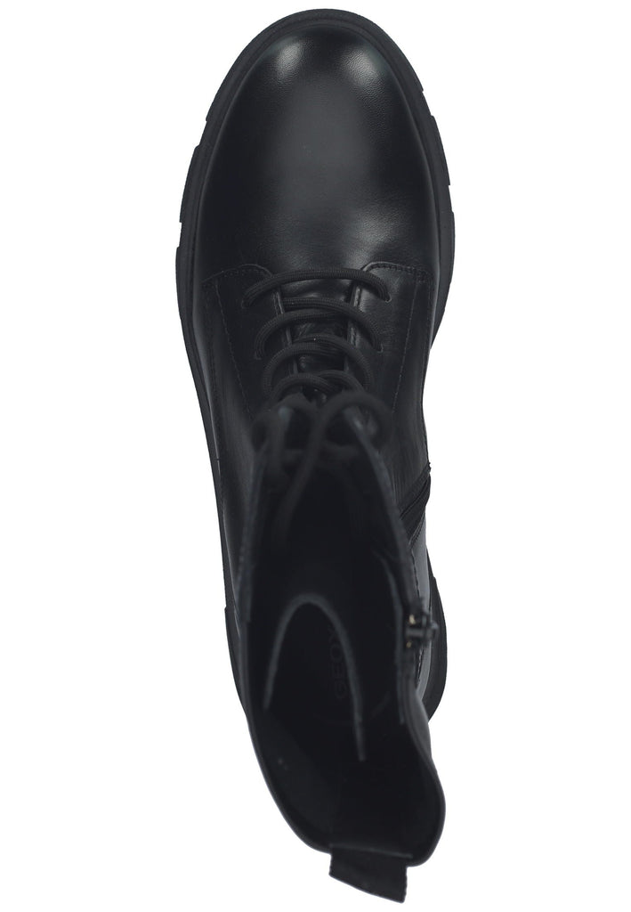 Geox Stiefelette Leder/Textil Schwarz