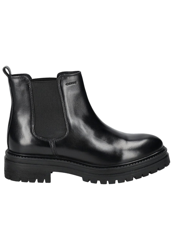 Geox Stiefelette Leder/Textil Schwarz