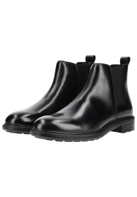Geox Stiefelette Leder/Textil Schwarz