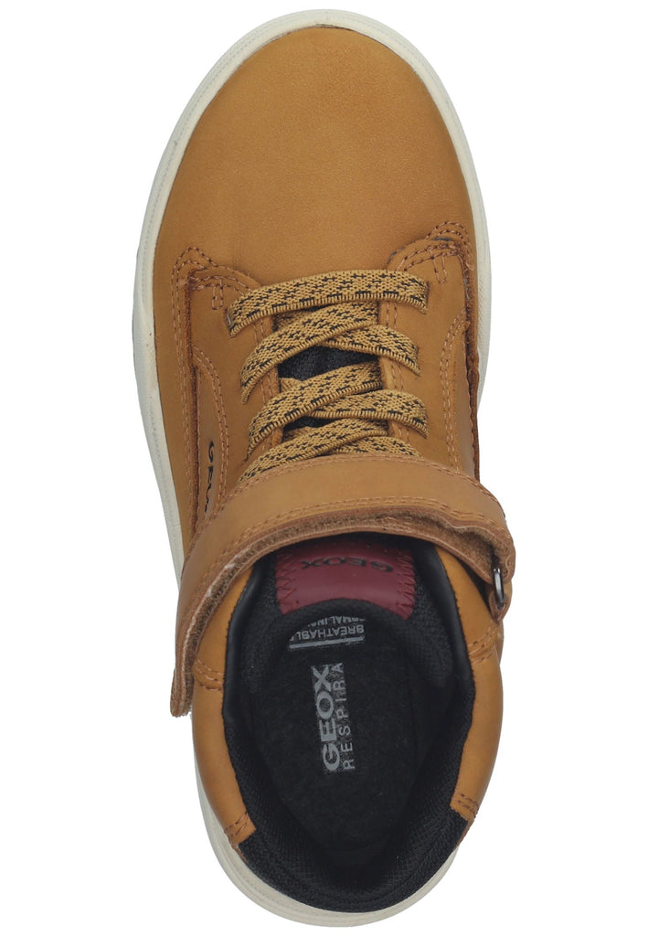 Geox Stiefelette Leder/Textil Schwarz/Gelb Warmfutter