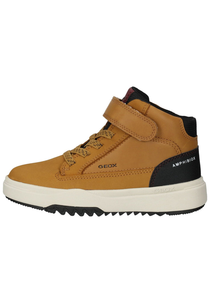 Geox Stiefelette Leder/Textil Schwarz/Gelb Warmfutter