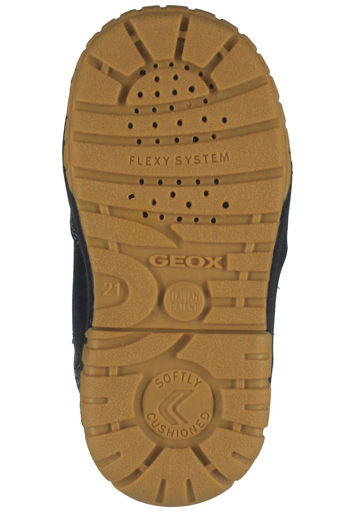 Geox Stiefelette Leder/Textil Schwarz/Gelb Warmfutter