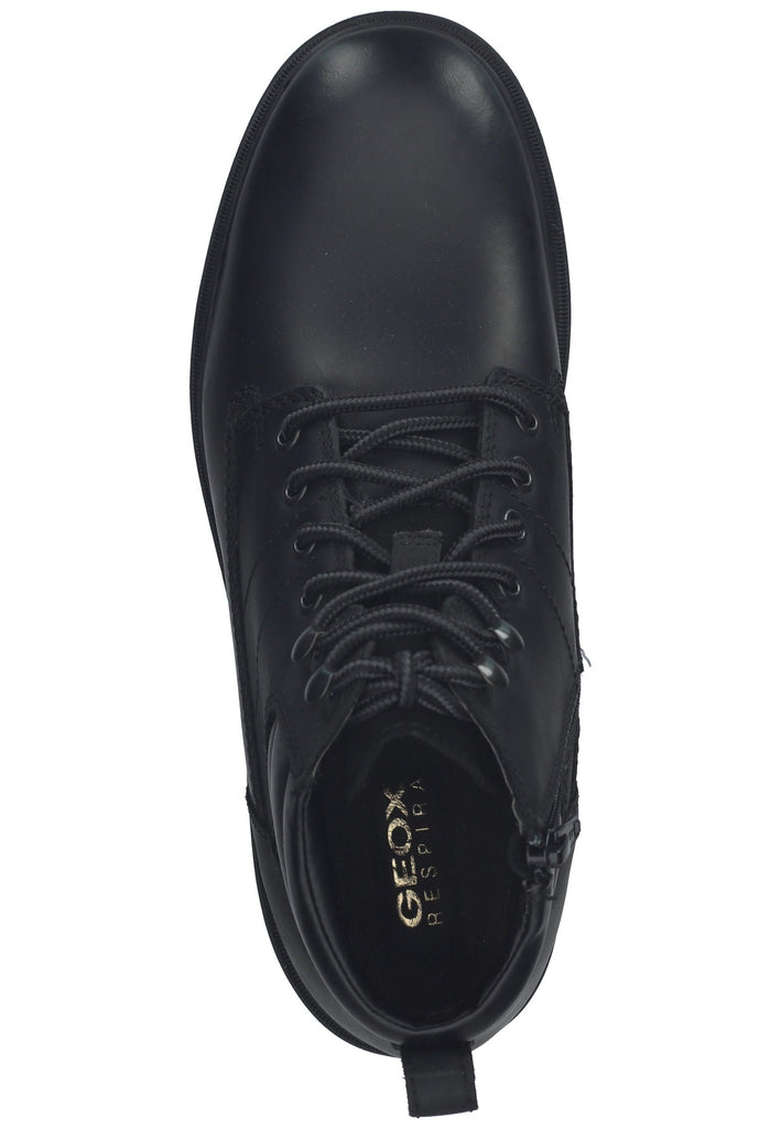 Geox Stiefelette Leder/Textil Schwarz Warmfutter