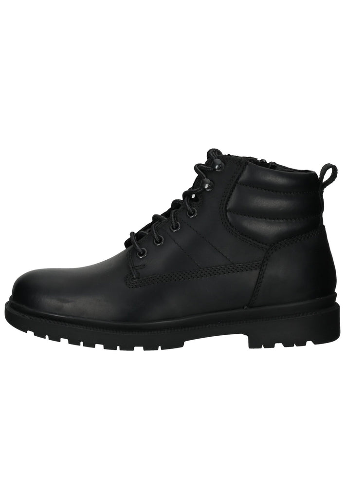 Geox Stiefelette Leder/Textil Schwarz Warmfutter