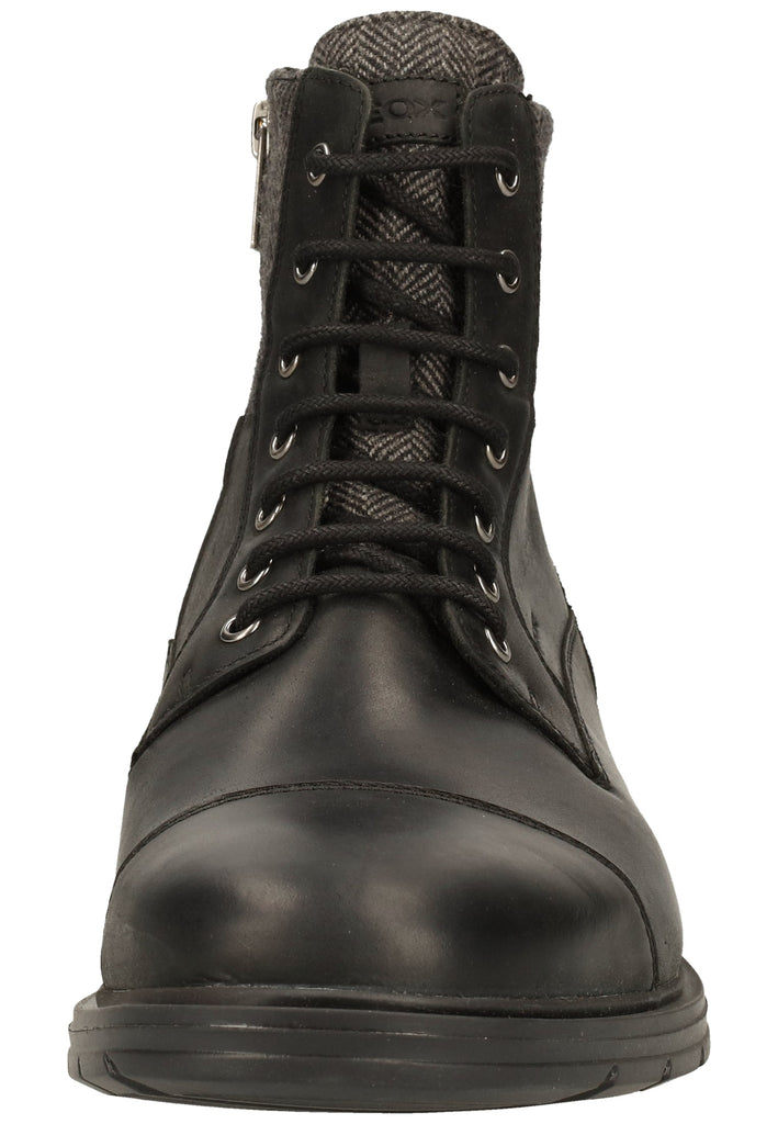 Geox Stiefelette Leder/Textil Schwarz Warmfutter