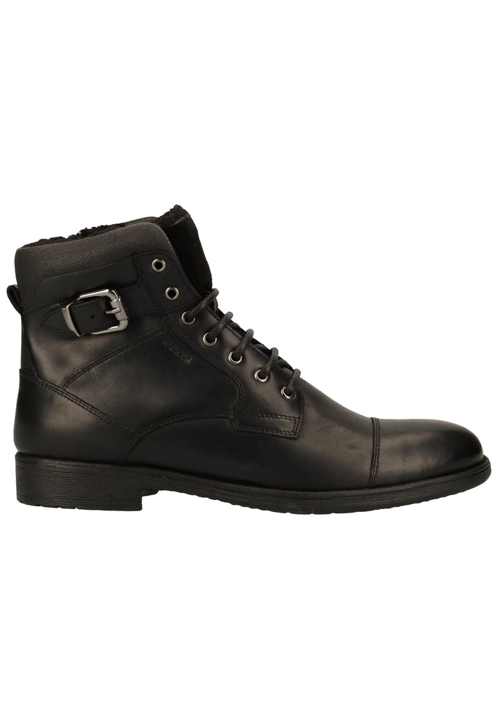 Geox Stiefelette Leder/Textil Schwarz Warmfutter