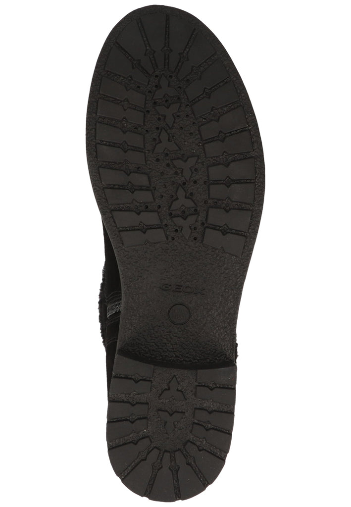 Geox Stiefelette Leder/Textil Schwarz Warmfutter