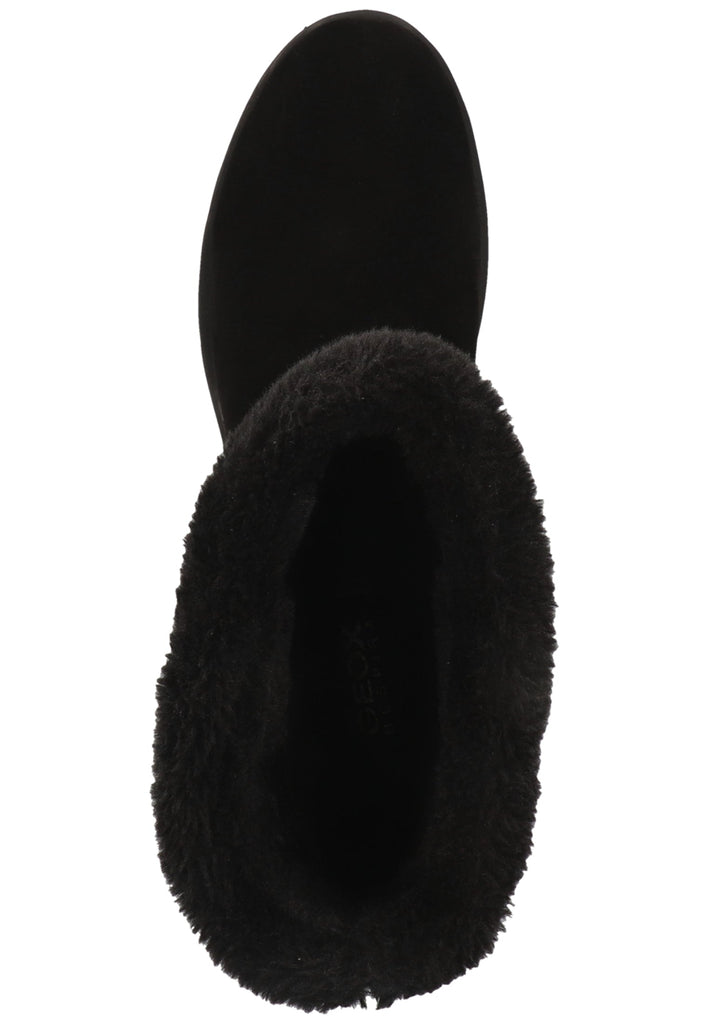 Geox Stiefelette Leder/Textil Schwarz Warmfutter