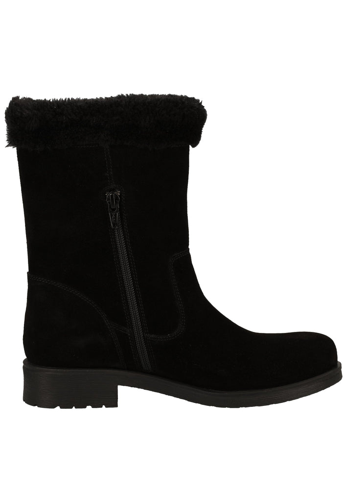 Geox Stiefelette Leder/Textil Schwarz Warmfutter