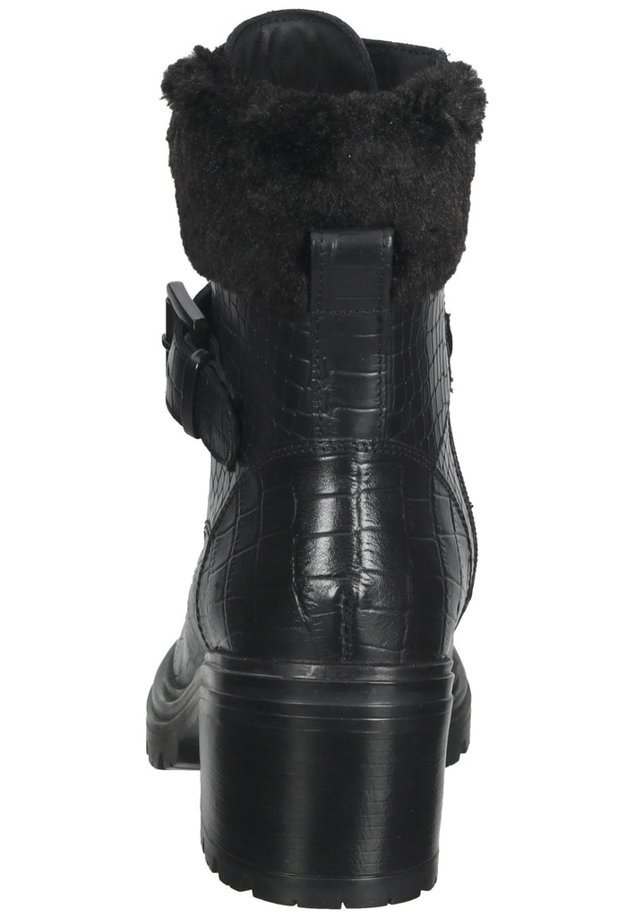 Geox Stiefelette Leder/Textil Schwarz Warmfutter