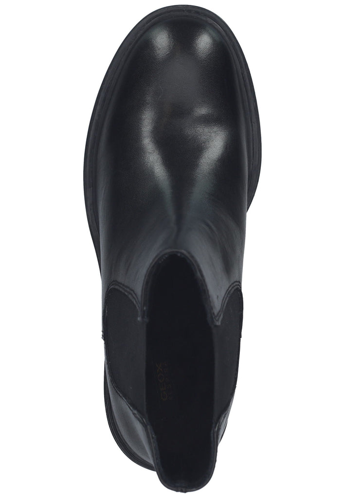 Geox Stiefelette Leder/Textil Schwarz Warmfutter