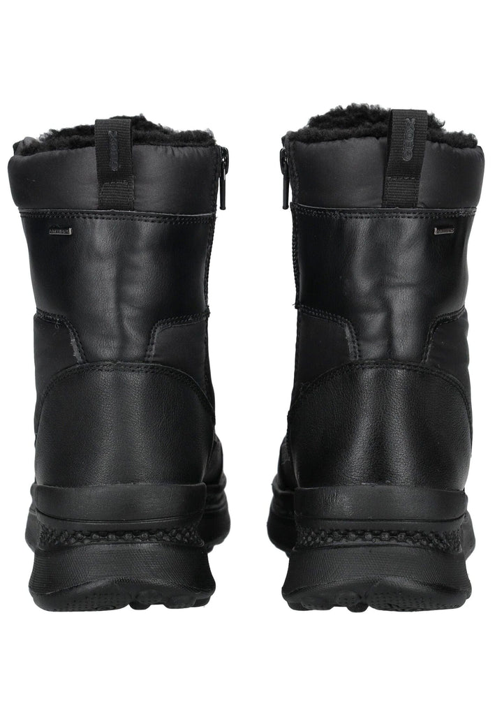 Geox Stiefelette Leder/Textil Schwarz Warmfutter